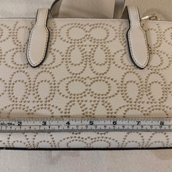 Coach Nina Small Tote Bag Pebble Leather Chalk White NWOT - Picture 5 of 11